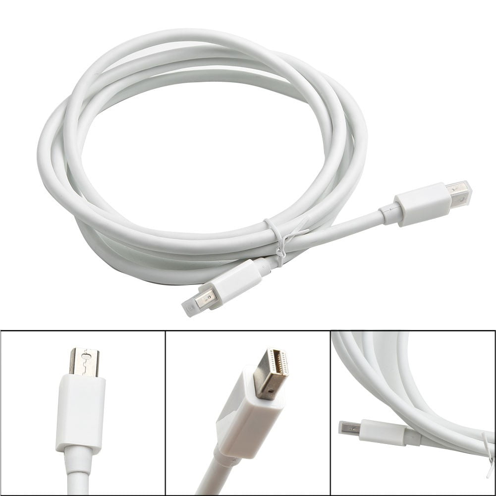 2PCS Thunderbolt To Thunderbolt Extension Cable Mini DP Male To Male
