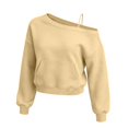 thumbnail image 3 of Enjoytime Womens Sweatshirt Long Sleeve Casual Pullover Tops Fall Fashion Soft Off Shoulder Sweatshirts with Straps, 3 of 6