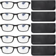 thumbnail image 1 of MAGMALIFE Lentes para Computadora y Lectura: Paquete de 5 Lentes con Tecnología Blue Light y Modernos Armazones en Color Negro, Gafas para Hombre y Mujer (Multicolor, 0.5, Dioptrías), 1 of 8