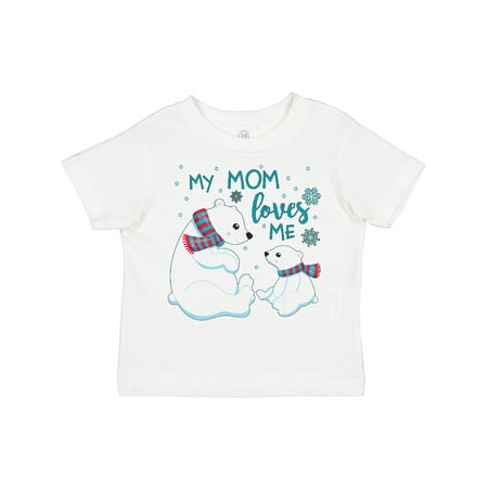 

Inktastic My Mom Loves Me- Cute Polar Bears Gift Toddler Boy or Toddler Girl T-Shirt