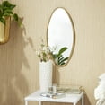 thumbnail image 2 of CosmoLiving by Cosmopolitan 20", 16", 21", 24"H Gold Wall Mirror with Varying Shapes, Set of 4, 2 of 9