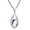 Silver, variant on Stainless Steel Football Sport Pendant with Box Chain 24" SCP 3130 S