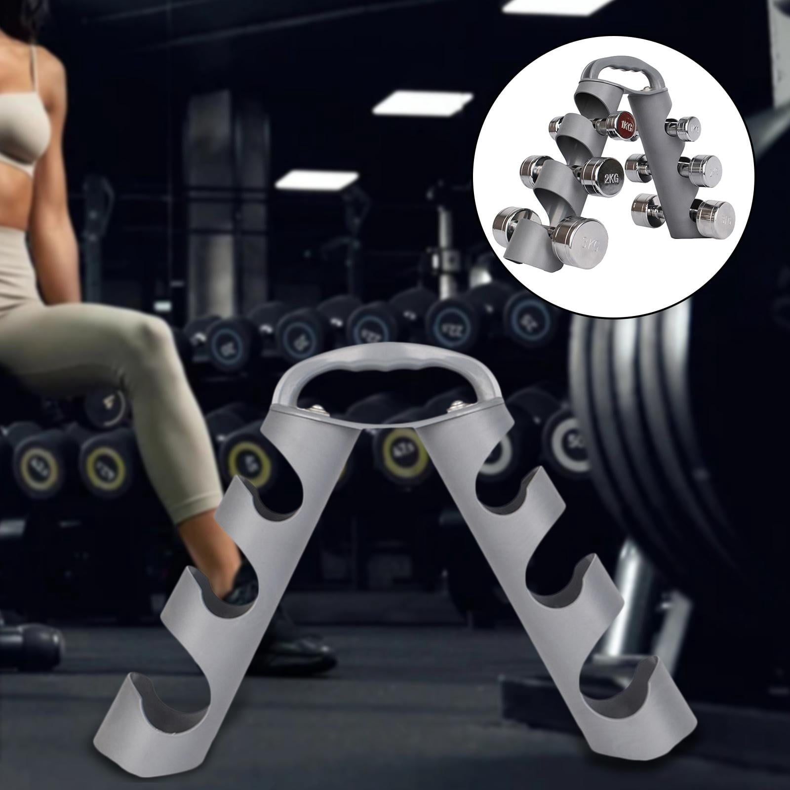 DimyFew Dumbbell Rack Free Weight Stand Portable for Home Gym 3 Layers Dumbbell Floor Bracket Dumbbell Holder