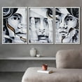 thumbnail image 3 of wall26 Framed Canvas Print Wall Art Set Spray Paint Geometric Brick Faces Graffiti &amp; Street Art Comic Book Illustrations Modern Art Urban Portrait for Living Room, Bedroom, Office - 16"x24&q, 3 of 5