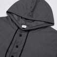thumbnail image 4 of CONZONE Hoodies For Men Long Sleeve Drawstring Hooded Sweatshirts For Men Solid Color Cozy Fall Winter Pullover Mens Hoodies With Pocket, 4 of 9