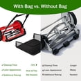 thumbnail image 5 of 16 Inch Push Reel Lawn Mower 5 Blades Manual Push Mower No Motor, 0.6-1.75 in Adjustable Cutting Height, Walk-Behind Lawn Mowers with Grass Catcher Bag Sponge Grip & Steel Build, 5 of 9
