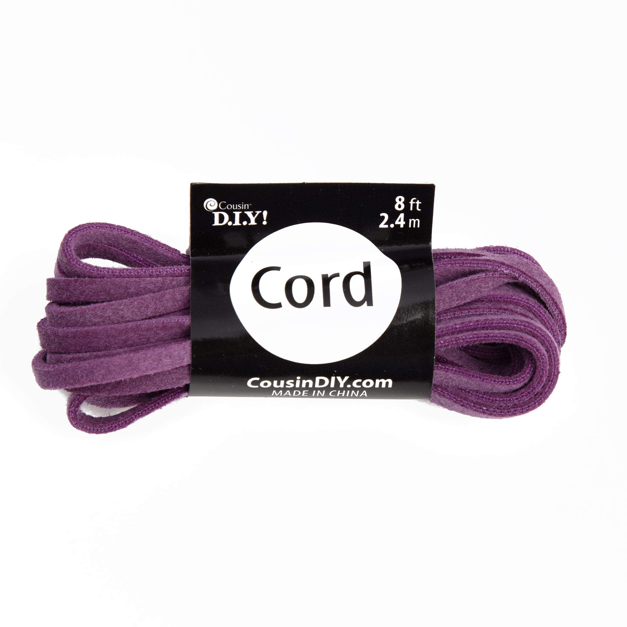 Cousin DIY $.98 Suede Rope Cords in Assorted Colors for Jewelry Making, 8 ft.