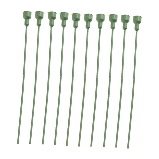 10Pcs Flower DIY Craft Immortal Flower Pole Branch Insert for Wedding Home Birthday Party , green