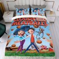 thumbnail image 4 of Lluvia de Hamburguesas Conjunto de sábanas temático, trío de piezas, cómodo y amigable con la piel, diseño único, regalo de decoración para el hogar para familiares, amigos y fans, 90 cm * 190 cm, 4 of 6