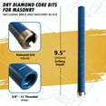 thumbnail image 2 of EDiamondTools 1-1/8" Dry Diamond Core Drill Bits for Brick, Block, 9.5" Long Hole Saw, 2 of 4