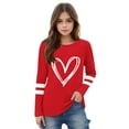 thumbnail image 3 of Sentuca Girls T Shirts, Valentines Long Sleeve Cozy Shirts, Cool Comfortable Casual T Shirts Size 5 Years, 3 of 5