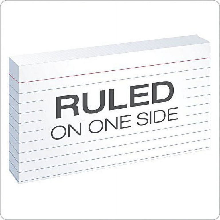 Oxford Ruled Index Cards 3 x 5 White 100/Pack