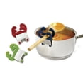 thumbnail image 2 of Norpro Grip-EZ Heat Resistant Silicone Spoon Utensil Handle Pot Clip - 3 Color Pack, 2 of 6