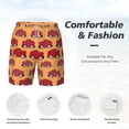 thumbnail image 4 of Kdxio Red Cars Print Men'S Swim Trunks With Compression Liner 7 Inch Inseam Quick Dry Swim Shorts, 4 of 7