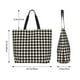 thumbnail image 5 of Balery Black and white houndstooth Bolsa Tote Estilo Estético con Cremalleras, Bolsa de Hombro, Bolsa de Compras Grande y Plegable, 5 of 8
