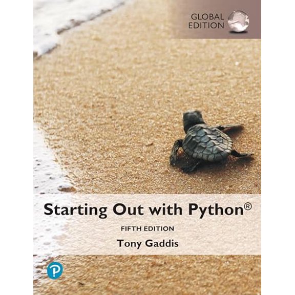 Pre-Owned Starting Out with Python [Global Edition], 9781292408637, 1292408634, Paperback, 5 edition