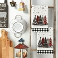 thumbnail image 5 of Sm:)e Festive Kitchen Towels Holiday Decor Buffalo Plaid Polyester Dish Towels (4 Count), 5 of 7