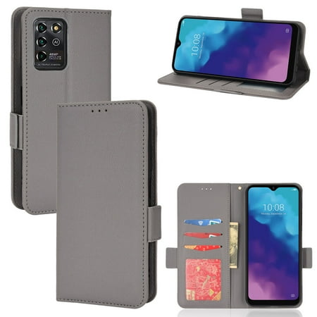 ZTE Blade V30 Vita Case , PU Leather Flip Cover Card Slots Magnetic Closure Wallet Case for ZTE Blade V30 Vita