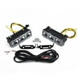 thumbnail image 4 of Set Daytime Running Lights Turn Signal 3-LED Car Lamp Replacement Super Bright White+Amber Accessories Practical, 4 of 12