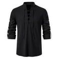 thumbnail image 1 of MenretrostylelaceupshirtStopsforméeval,Renaissance,VikingPirate,Hippie, 1 of 2