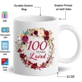thumbnail image 2 of 1926 100th Birthday Gifts for Women, Birthday Gifts for Women Turning 100 years old, 100th Bday Gifts Ideas, Mothers Day Christmas Gifts for Mom, Grandma, Aunt, Wife, Sister, 100 Years Loved Mug, 2 of 7