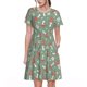 thumbnail image 1 of Balery Retro Hippie Groovy Mushroom Vestidos sueltos de manga corta para mujer, vestidos de verano 2025, vestidos casuales de corte A con vuelo., 1 of 6
