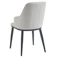 thumbnail image 3 of Contemporary Fabric and Metal Dining Chair Set of 2 Beigeand Black, 3 of 8