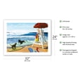 thumbnail image 2 of Guard Dogs - Playing on the Beach - From an Original Color Painting by Scott Westmoreland - Bamboo Fine Art 290gsm Paper Print (Unframed) 24x32in, 2 of 4