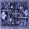 thumbnail image 1 of Ahgly Company Indoor Square Animal Blue Traditional Area Rugs, 7' Square, 1 of 4