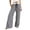 Black, variant on Letdown Womens Gingham Wide Leg Pants Elastic High Waist Drawstring Waist Loose Long Pants Plaid Print Pajama Lounge Boxer Pants Cute Comfy PJ Bottoms with Pockets