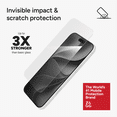 thumbnail image 5 of ZAGG InvisibleShield Clear Glass Screen Protector for Apple iPhone 18 Pro Max & iPhone 17 Pro Max with PerfectFit™ Installation, 3x Stronger Glass, Impact & Scratch Protection, 5 of 9