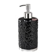 thumbnail image 7 of Round Wave Design Hand Soap Dispenser Bottle, Stylish Refillable Lotion Pump Container for Bathroom and Kitchen, Decorative Hand Wash Bottle for Modern Home Sink Station and Vanity Use, 420ml, Black, 7 of 7