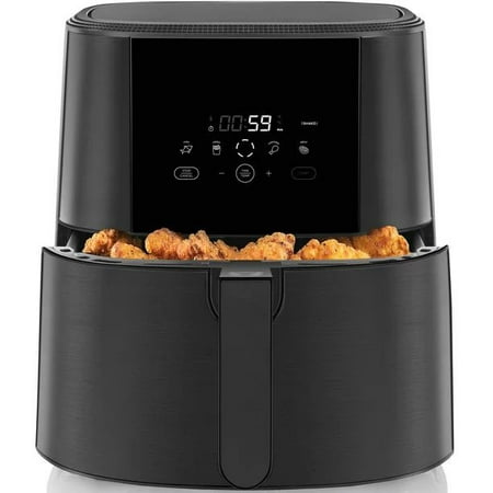 

Air Fryer 8 Quart Family Size One-Touch Digital Controls for Healthy Cooking