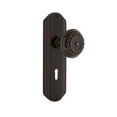 thumbnail image 5 of Nostalgic Warehouse Decmea_Sd_Kh Meadows Solid Brass Single Dummy Door Knob - Nickel, 5 of 6