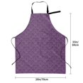 thumbnail image 5 of Picia Retro Florals Purple Waterproof Apron for Unisex Adult - Adjustable Bib Apron with Pockets, Ideal for Cooking, Gardening, Painting, and Household Chores, 5 of 9