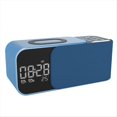 thumbnail image 1 of EstéReo Digital Radio FM Reloj Despertador Luz Altavoz Bluetooth Cargador InaláMbrico de 10 W-Azul, 1 of 5