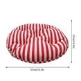 thumbnail image 4 of Ke1Clo Round Linen Foam Chair Pad for Sofa Office Tatami Cushion Ergonomic Design for Dining Chair Car Seat, 4 of 5