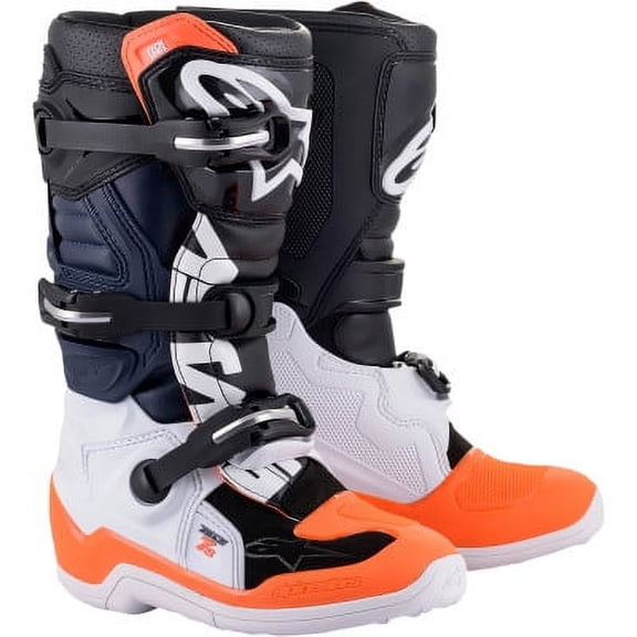Alpinestars Tech 7S Youth Boots - Black/Orange - US 3