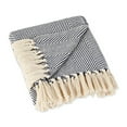 thumbnail image 2 of Design Imports CAMZ10583 Couverture Chevron Urbain Bleu Français, 2 of 10
