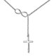 thumbnail image 1 of Cross & Infinity Solid Pendant Necklace Jewelry, 1 of 4