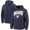 Milwaukee Brewers Stitches Team Pullover Hoodie - Navy