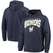 Milwaukee Brewers Stitches Team Pullover Hoodie - Navy