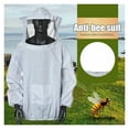 thumbnail image 2 of Siamese Beekeeping Suit Bee Clothes Half Jacket Bee-keeping Suit With Hat Bee-bite Protection For Agricultural Honey Keeping ,Ventilated Comfortable, 2 of 6