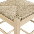 thumbnail image 3 of Boraam Wood Square Rush Backless Counter Stool in Blonde Oak Finish, 3 of 5