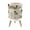 Color 2, variant on Small Trash Can with Lid Art Gold Blue Fan Elegant Detailing 1.8 Gallon Dog Proof Trash Can Round Garbage Can Waste Bin Wastebasket for Bathroom Bedroom Living Room