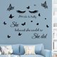 thumbnail image 3 of Calcomanía de pared artística, pegatinas de decoración de pared en vivo de vinilo citas motivacionales para dormitorio, letrero de pared extraíble Mural DIY decoración del hogar 26cm * 28cm JAMW Sencillez, 3 of 5