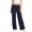 ACD29-Blue, variant on Fold Over Yoga Pants Women Y2K Low Rise Bell Bottoms Yoga Pants Summer Beach Wide Leg Foldover Pants Lounge Flare Leggings Black XL