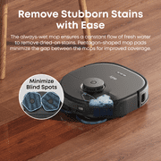 eufy X10 Pro Omni Robot Vacuum and Mop Combo, Incredible Suction, Dual Mops with 12 mm Auto-Lift and Carpet Detection, AI Obstacle Avoidance and Official Floor Cleaning Solutions (2 Bottles)
