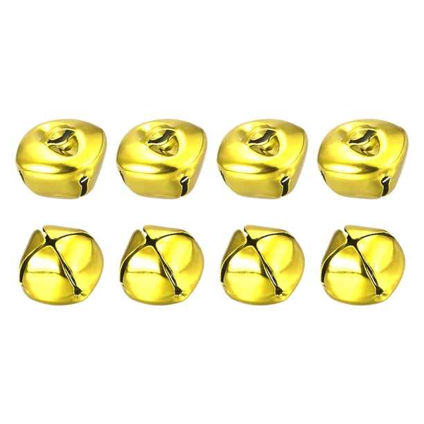Cascabeles, 1(25mm) 8uds Pequeñas Campanas para Artesanías Bricolaje Navidad, Vacaciones Decoración, Musical Fiesta, Hogar, Festival, Boda, Dorado Tono