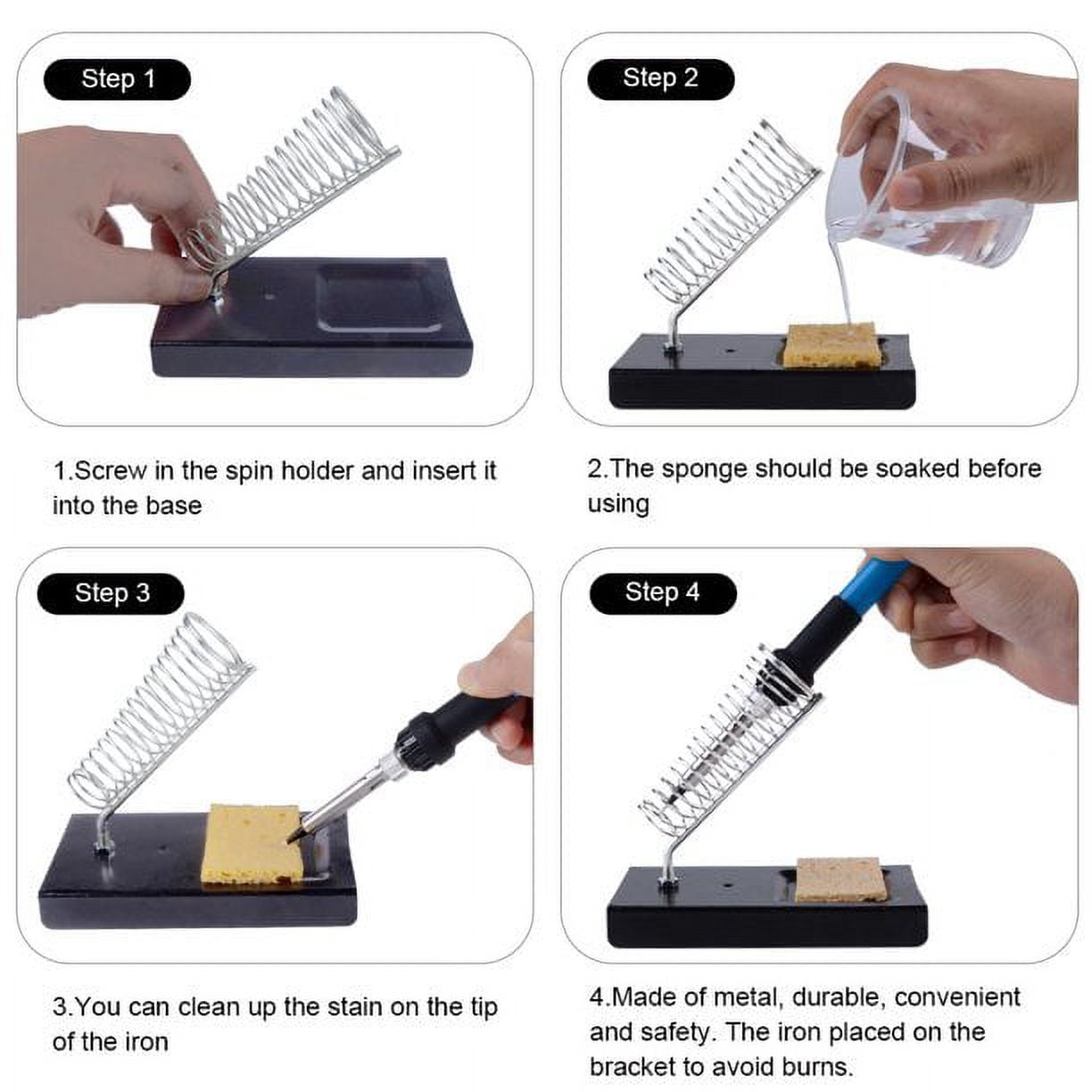 FZFLZDH 14 In1 Soldering Iron Kit, 110V/60W Adjustable Temperature Welding Soldering Iron, Stainless Steel Electric Solder Wire Welding Tools